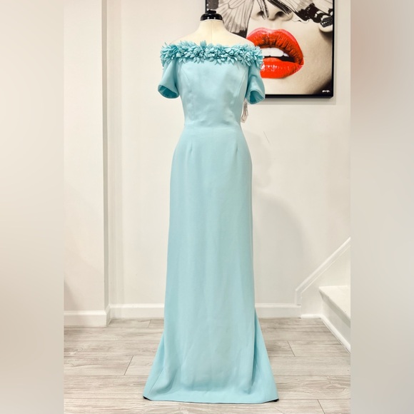 Catherine Regehr Off shoulder gown with floral detail maxi Dress - Picture 4 of 16